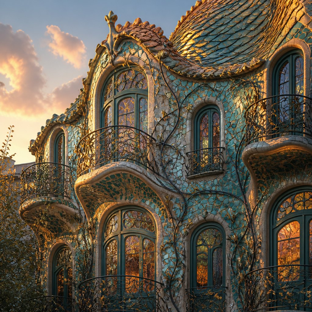AI-generated Barcelona example