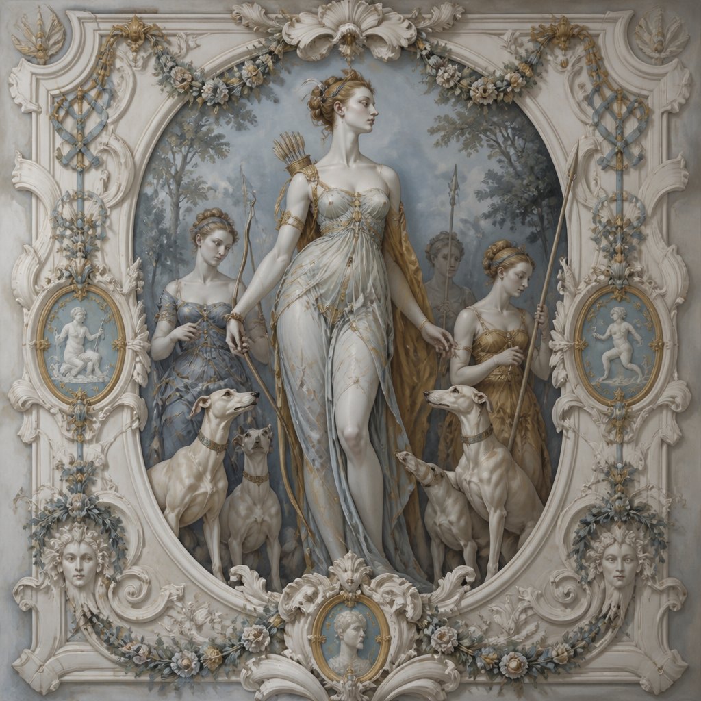 AI-generated Fontainebleau example