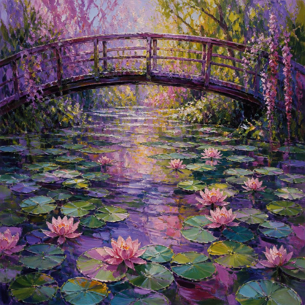 AI-generated Giverny example