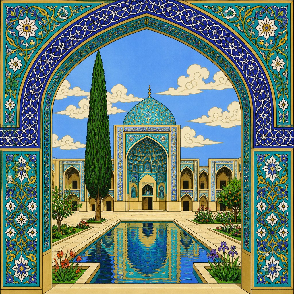 AI-generated Isfahan example