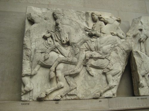 Cavalcade frieze Parthenon BM — Athens