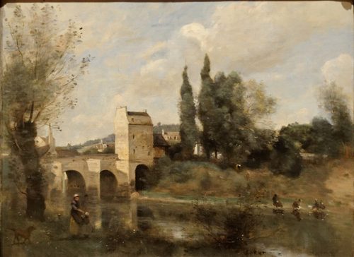 The bridge at Mantes — Barbizon
