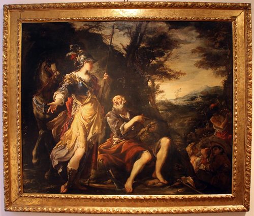 Giovanni antonio burrini, erminia tra i pastori, 1685 ca., da pinacoteca nazionale, bologna 01 — Bologna