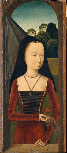Young Woman with a Pink — Bruges