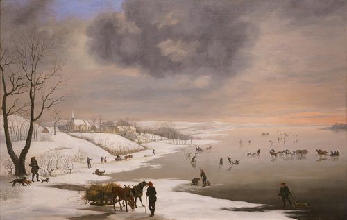 «Зимовий пейзаж із церквою у Брабранді» — Copenhagen