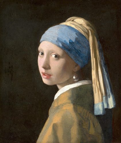Dutch:  Meisje met de parel Girl with a Pearl Earring — Delft