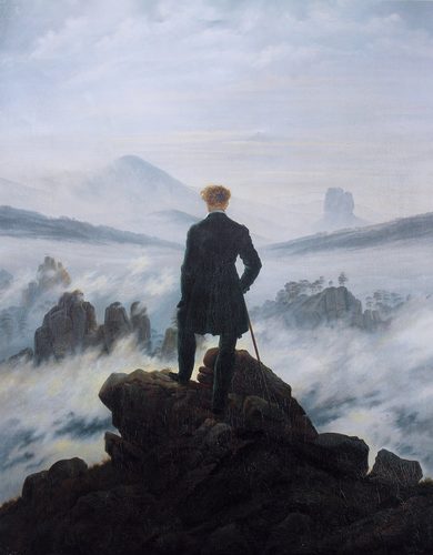 The hiker above the sea of fog — Dresden