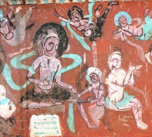 Mural in 275th Cave of Mogao Caves — Dunhuang