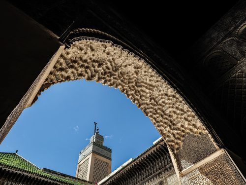 Bou Inania Madrasa, Fez, Marocco (المدرسة البوعنانية, ⴰⵙⵉⵏⴰⵏ ⴱⵓ ⵉⵏⴰⵏⵉⵢⴰ) — Fez