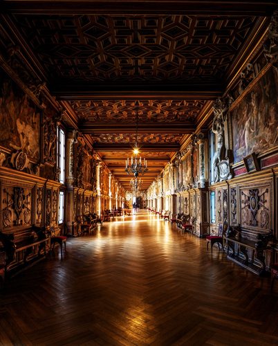 Chateau de Fontainebleau, Galerie François premier — Fontainebleau
