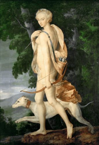 Diana the Huntress - School of Fontainebleau, attributed to Luca Penni — Fontainebleau