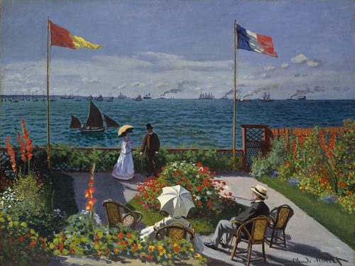 French:  Terrasse à Sainte-AdresseGarden at Sainte-Adresse — Giverny