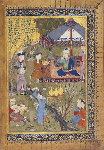 The court of Pir Budaq, Shiraz, Iran, circa 1455-60 — Herat