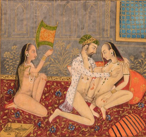 Couple in Erotic Embrace — Jaipur