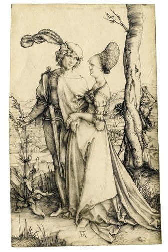 Young Couple Threatened by Death; or, the Promenade. — Nuremberg