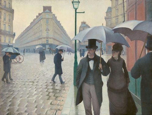 French:  Rue de Paris, temps de pluieParis Street in Rainy Weather — Paris