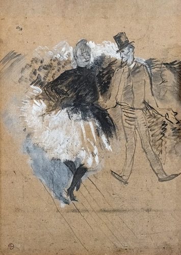 (Albi) Moulin-rouge. La Goulue et Valentin le desossé - Toulouse-Lautrec 1891 - Inv.138 — Paris