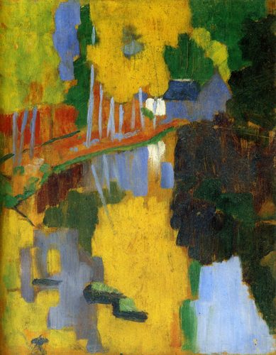 The Talisman, also known as Landscape at the Bois d'Amour — Pont-Aven