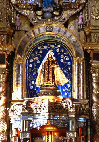 Virgen del Carmen by Maria Estefania Davalos - Quito School — Quito