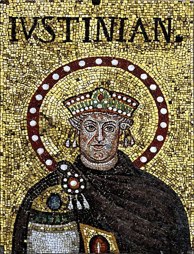 Mosaic of Justinian I - Sant'Apoilinare Nuovo - Ravenna 2016 — Ravenna