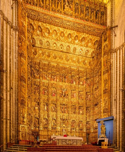 Retablo mayor, Catedral de Sevilla, Sevilla, España, 2015-12-06, DD 124-125 HDR — Seville