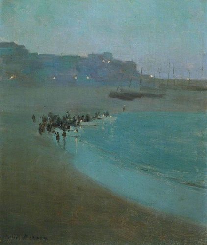 Beach at Dusk, St Ives Harbour — St Ives