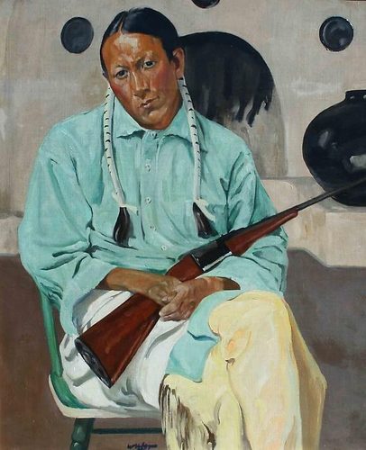 Frank Archuleta (Taos Indian with Rifle) — Taos