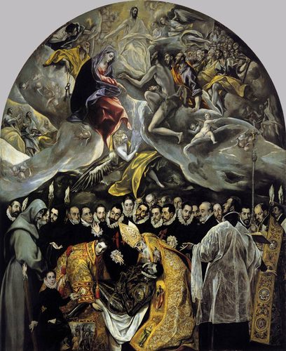 Spanish:  El entierro del Conde de Orgaz The Burial of the Count of Orgaz — Toledo