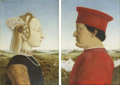 Portraits of the Duke and Duchess of Urbino, Federico da Montefeltro and Battista Sforza — Urbino