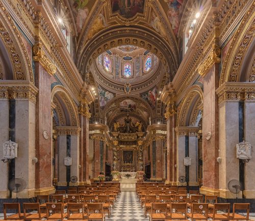 Basílica de San Jorge, Victoria, isla de Gozo, Malta, 2021-08-22, DD 05-07 HDR — Valletta