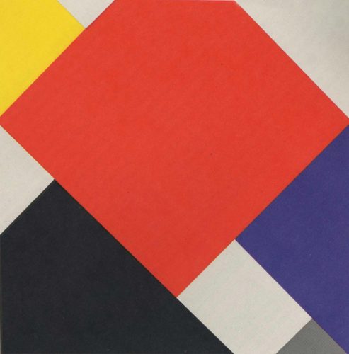 Dutch:  Contra-compositie V Counter-Composition V — Weimar