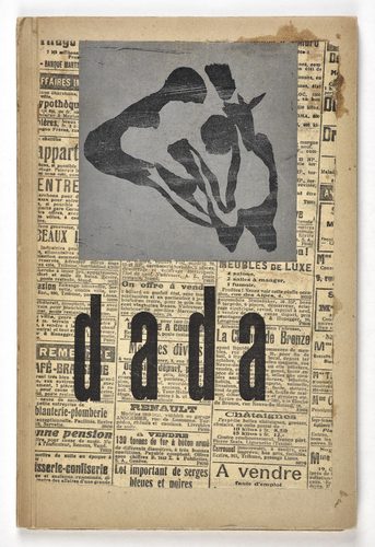 Dada 4-5 Zurich-1919-Collage et bois gravé de Arp en couverture LB.4-0531 mb — Zurich
